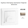 Enjoliveur pour interrupteur Card System Apolo 5000 50733TCH Champagne