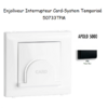 Enjoliveur pour interrupteur Card System Apolo 5000 50733TPM Noir MAT