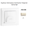 Enjoliveur pour interrupteur Card System Apolo 5000 50733TMF Ivoire