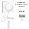 Enjoliveur pour interrupteur à cordon APOLO5000 50741TCH Champagne