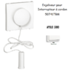 Enjoliveur pour interrupteur à cordon APOLO5000 50741TBM Blanc MAT