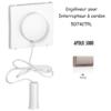 Enjoliveur pour interrupteur à cordon APOLO5000 50741TPL PLatine