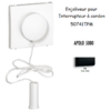 Enjoliveur pour interrupteur à cordon APOLO5000 50741TPM Noir MAT