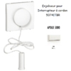 Enjoliveur pour interrupteur à cordon APOLO5000 50741TBR Blanc