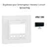 Enjoliveur pour interrupteur horaire digital 1 circuit APOLO5000 50743TPM Noir MAT
