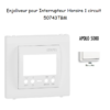 Enjoliveur pour interrupteur horaire digital 1 circuit APOLO5000 50743TBM Blanc MAT