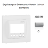 Enjoliveur pour interrupteur horaire digital 1 circuit APOLO5000 50743TPR Argent