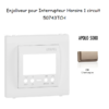 Enjoliveur pour interrupteur horaire digital 1 circuit APOLO5000 50743TCH Champagne
