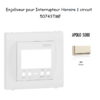 Enjoliveur pour interrupteur horaire digital 1 circuit APOLO5000 50743TMF Ivoire
