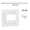 Enjoliveur pour interrupteur horaire digital 2 circuits APOLO5000 50744TBM Blanc MAT