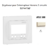 Enjoliveur pour interrupteur horaire digital 2 circuits APOLO5000 50744TMF Ivoire