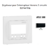 Enjoliveur pour interrupteur horaire digital 2 circuits APOLO5000 50744TPM Noir MAT