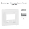 Enjoliveur pour interrupteur horaire digital 2 circuits APOLO5000 50744TPR Argent
