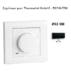 Enjoliveur pour thermostat rotatif Apolo 5000 50746TPM Noir MAT