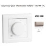 Enjoliveur pour thermostat rotatif Apolo 5000 50746TPL Platine