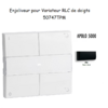 Enjoliveur pour Variateur RLC de doigts Apolo 5000 50747TPM Noir MAT