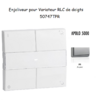 Enjoliveur pour Variateur RLC de doigts Apolo 5000 50747TPR Argent