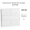 Enjoliveur pour Variateur RLC de doigts Apolo 5000 50747TBR Blanc