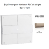 Enjoliveur pour Variateur RLC de doigts Apolo 5000 50747TCH Champagne