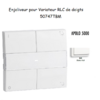 Enjoliveur pour Variateur RLC de doigts Apolo 5000 50747TBM Blanc MAT