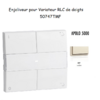 Enjoliveur pour Variateur RLC de doigts Apolo 5000 50747TMF Ivoire