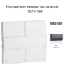 Enjoliveur pour Variateur RLC de doigts Apolo 5000 50747TGR graphite