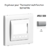 Enjoliveur Chronothermostat avec capteur IR APOLO5000 50749TPR Argent