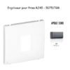 Enjoliveur pour prise informatique RJ45 APOLO5000 50751TGR Graphite