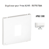 Enjoliveur pour prise informatique RJ45 APOLO5000 50751TBM Blanc MAT