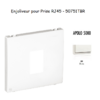 Enjoliveur pour prise informatique RJ45 APOLO5000 50751TBR Blanc