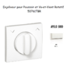 Enjoliveurpoussoir et va-et-vient rotatif APOLO5000 50761TBR Blanc