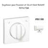 Enjoliveurpoussoir et va-et-vient rotatif APOLO5000 50761TBM Blanc MAT