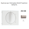 Enjoliveur pour Interrupteur rotatif 4 positions Apolo 50766TPL Platine