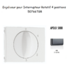 Enjoliveur pour Interrupteur rotatif 4 positions Apolo 50766TGR Graphite
