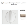 Enjoliveur pour Interrupteur rotatif 4 positions Apolo 50766TCH Champagne