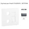 Enjoliveur pour prise R TV RJ45 FO APOLO5000 50774TGR Graphite
