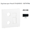 Enjoliveur pour prise R TV RJ45 FO APOLO5000 50774TPM Noir MAT