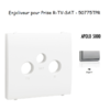 Enjoliveur pour prise R TV SAT APOLO5000 50775TPR Argent