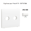 Enjoliveur pour prise R TV APOLO5000 50776TBM Blanc MAT