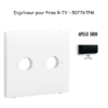 Enjoliveur pour prise R TV APOLO5000 50776TPM Noir MAT