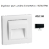 Enjoliveur pour lumière d'orientation apolo 5000 50782TPM Noir MAT