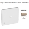 Doigt pour interrupteur Lumineux avec symbole lumière APOLO5000 50797TCH