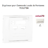 Enjoliveur commande locale de persienne Sirius 70312TBR Blanc