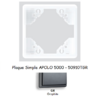 Plaque Simple APOLO5000 50910TGR GRAPHITE