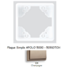 Plaque Simple APOLO5000 50910TCH CHAMPAGNE