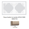 Plaque Double Horizontale APOLO5000 50921TCH CHAMPAGNE