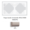 Plaque Double Horizontale APOLO5000 50921TPL PLATINE