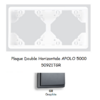Plaque Double Horizontale APOLO5000 50921TGR GRAPHITE