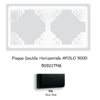 Plaque Double Horizontale APOLO5000 50921TPM NOIR MAT