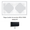 Plaque Double Horizontale APOLO5000 50921TPT NOIR